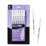 Sakura 0.5mm Gelly Roll Pens White 6pk