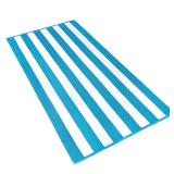 Ben Kaufman 32x62in Cabana Stripe Towel Turquoise