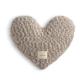 DEMDACO Weighted Giving Heart Pillow Grey Taupe