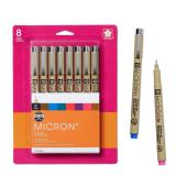 SAKURA Pigma Micron Pen Set 01 Tip 8 Count