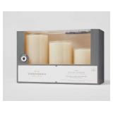 Threshold 3pk 6x3 LED Flameless Pillar Candles