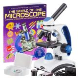 AmScope 1000X Monocular Microscope 8.86x6.69x13.78