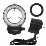 AmScope 144 LED Ring Light 2.48 Adjustable Dimmer