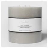 Threshold 6x6 3-Wick Pillar Candle Vanilla Amber