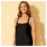 Shade  Shore Crossback Tankini Top Black Size S