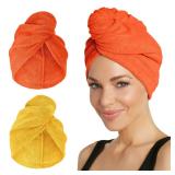 Turbie Twist Large Hair Towel 2-Pack Microfiber