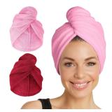 Turbie Twist Large Microfiber Hair Towels 2-Pack