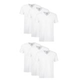 Hanes Mens V-Neck Undershirts Large White 6-Pack