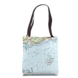 RI Oceanic 16 Block Island Sound Map Tote Bag