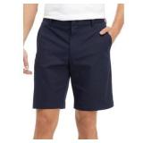IZOD Mens Performance Dress Shorts Navy Blue