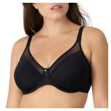 Bali Womens One Smooth U Bra 42B Black