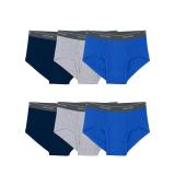Fruit of the Loom Mens Briefs Large 6 Pack Assort