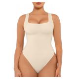 FeelinGirl M-L Tummy Control Bodysuit Buttercream