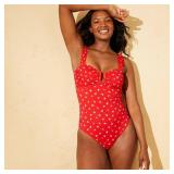 Shade  Shore U-Wire Bandeau One-Piece Red L