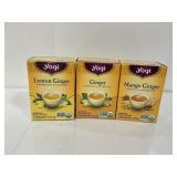 Yogi Tea Bundle Lemon Ginger Mango Ginger 4-Pack