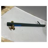 Plumbing Parts Metal Pipe w Brass Spigot Green