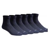 Dickies Crew Socks Large 6 Pairs Navy