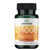 Swanson Vitamin C Rose Hips 1000 mg, 30 Capsules