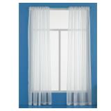 Room Essentials White Sheer Curtain 60x84