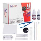 AmScope SP-14 Microscope Slide Preparation Kit