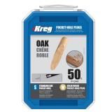 Kreg Solid-Wood Pocket-Hole Plugs, Solid Oak