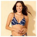 Shade  Shore Womens Striped Bikini Top Medium