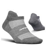 Feetures Ultra Light Ankle Sock, Heather Gray, M