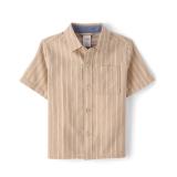 Gymboree Boys Linen Button-Up Shirt Java Hill 8