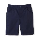 French Toast Girls Navy Pull-On Twill Shorts 16
