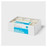 1" 12pk Unscented Jumbo Tealight Candles White