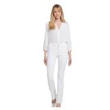 NYDJ Barbara Boot-cut Jeans Optic White Size 2