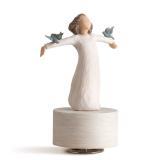 Willow Tree Happiness Musical Rotating Sculpted