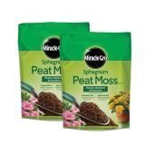 Miracle-Gro Sphagnum Peat Moss, 8 qt. (2-Pack)