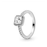 PANDORA Size 9 Square Sparkle Halo Ring Stunning