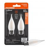 LEDVANCE Sylvania LED 60W Candelabra Bulbs 2-Pack