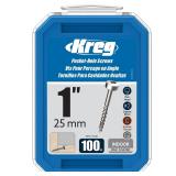 Kreg Zinc Pocket Hole Screws SPS C1 100 1 100 ct