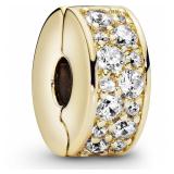 PANDORA Clear Pavé Clip Charm Bracelet Charm s