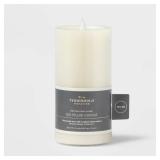 3" X 6" Pillar Candle Cream Threshold: Unscented