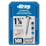 Kreg Zinc Pocket Hole Screws SML F125 500 500 4"