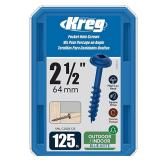 Kreg Blue Kote Pocket Hole Screws SML C250B 125 2"
