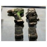 Hitachi Cordless Drill with Charger and 2
