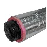 4 in. X 25 Ft. R6 Insulated Flexible Duct Silver