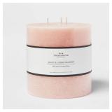 6"x6" 3 Wick Peony & Cherry Blossom Cozy Pillar