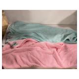 Twist Hair Towel Set - Pink and Mint Green