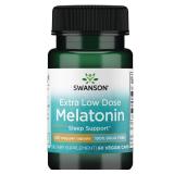 Swanson Melatonin 500mcg Sleep Support 60 Capsules