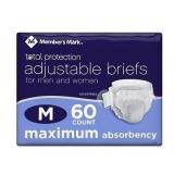 Adult Briefs Medium 60ct