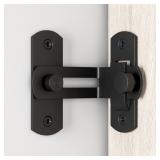 Winsoon 90 Degree Sliding Barn Door Lock Black