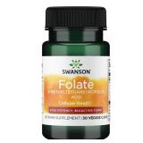 Swanson Folate 800mcg 30 Veg Capsules $8.09