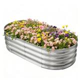 Tataanty 4x2x1ft Galvanized Raised Garden Bed