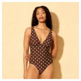 Shade  Shore Polka Dot Tummy Control One Piece
